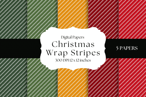 Christmas Wrap Stripes: A Designer's Guide to Festive Digital Papers
