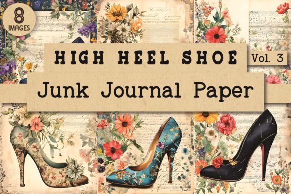 Elevate Your Aesthetic with High Heel Junk Journal Paper Vol. 3