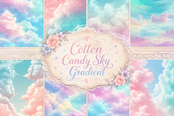 Embrace the Dreamy Aesthetic of Cotton Candy Sky Gradient