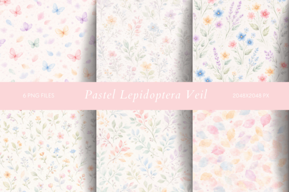 Embracing Whimsy with Pastel Lepidoptera Veil