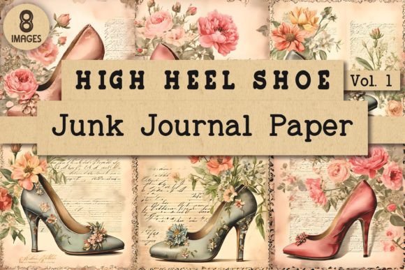 High Heel Junk Journal Paper Vol. 1: A Vintage Design Staple