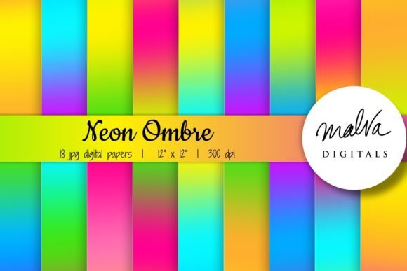 Neon Colors Ombre Background: A Vibrant Design Toolkit