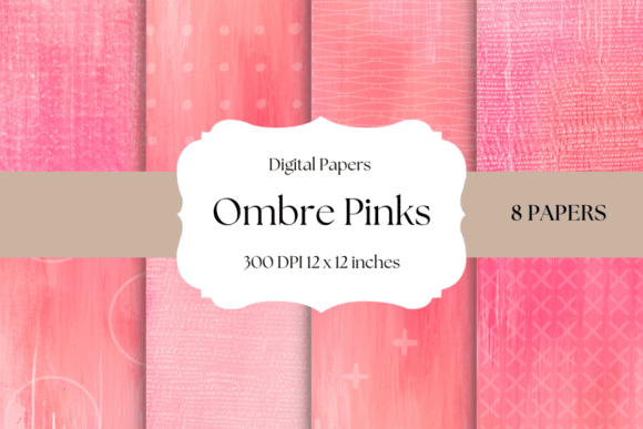 Ombré Pink Digital Papers: Your Design Toolkit's Secret Weapon