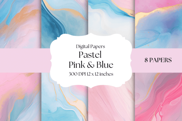 Pastel Pink and Blue Digital Papers: A Designer's Guide