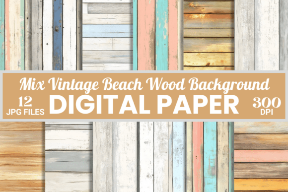 Retro Vintage Beach Wood Background: Your Design Foundation