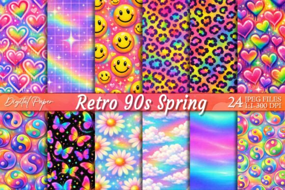 Revive the Vibe: Your Guide to Retro 90s Spring Y2K Digital Paper