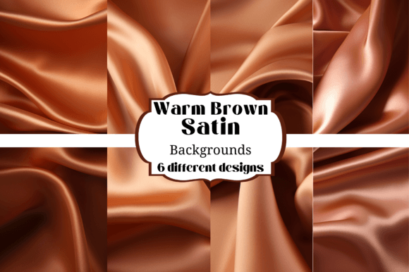 Rich Texture and Timeless Style with Warm Brown Satin Backgrounds