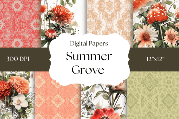 Summer Grove Digital Papers: A Nature-Inspired Design Asset