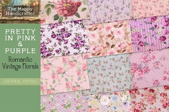 Timeless Romance: Crafting with Pretty in Pink & Purple Journal Papers