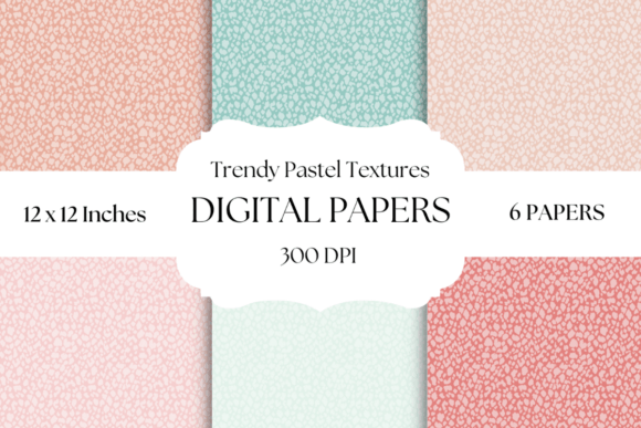 Trendy Pastel Textures Digital Papers for Modern Projects