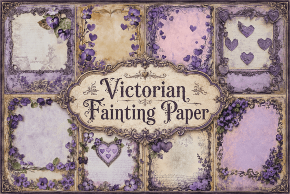 Victorian Fainting Paper: Crafting Moody Digital Scrapbook Backgrounds