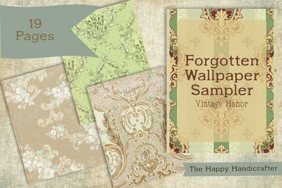 Vintage Manor Wallpaper Papers: Soft Florals for Creative Projects