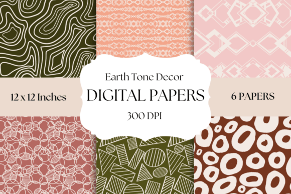 Warmth and Authenticity: A Guide to Earth Tone Decor Digital Papers